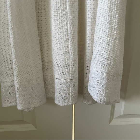 CAbi Lizzie White Eyelet Front Tie Dress #5106 - Picture 6 of 16